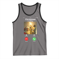 Funny Santa Jesus Video Call Tank Top - Wonder Print Shop