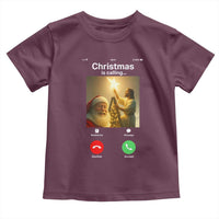 Funny Santa Jesus Video Call Toddler T Shirt - Wonder Print Shop