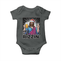 Jesus Christmas Baby Onesie Funny Drinking Beer Xmas Holiday - Wonder Print Shop