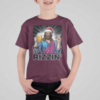 Jesus Christmas T Shirt For Kid Funny Drinking Beer Xmas Holiday - Wonder Print Shop