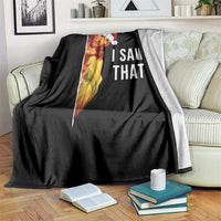 Jesus Christmas Meme Throw Blanket I Saw That - Wonder Print Shop