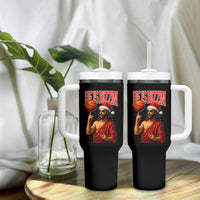 Jesus Basketball Christmas Tumbler With Handle He Is Rizzin - Wonder Print Shop