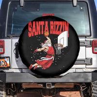 Santa Basketball Christmas Spare Tire Cover He Is Rizzin - Wonder Print Shop
