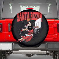 Santa Basketball Christmas Spare Tire Cover He Is Rizzin - Wonder Print Shop