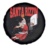 Santa Basketball Christmas Spare Tire Cover He Is Rizzin - Wonder Print Shop
