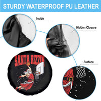 Santa Basketball Christmas Spare Tire Cover He Is Rizzin - Wonder Print Shop