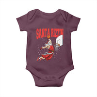 Santa Basketball Christmas Baby Onesie He Is Rizzin - Wonder Print Shop