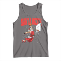 Santa Basketball Christmas Tank Top He Is Rizzin - Wonder Print Shop