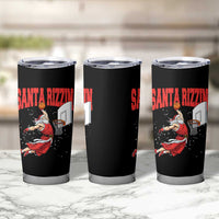 Santa Basketball Christmas Tumbler Cup He Is Rizzin - Wonder Print Shop