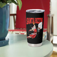 Santa Basketball Christmas Tumbler Cup He Is Rizzin - Wonder Print Shop