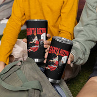 Santa Basketball Christmas Tumbler Cup He Is Rizzin - Wonder Print Shop