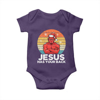 Funny Satan Christmas Baby Onesie Jesus Has Your Back - Wonder Print Shop