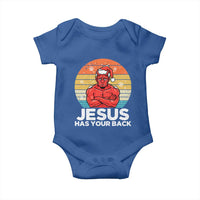 Funny Satan Christmas Baby Onesie Jesus Has Your Back - Wonder Print Shop