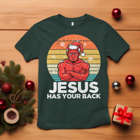 Funny Satan Christmas T Shirt Jesus Has Your Back - Wonder Print Shop
