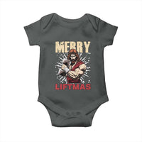Jesus Gym Christmas Baby Onesie Merry Liftmas Xmas - Wonder Print Shop