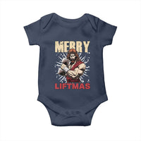Jesus Gym Christmas Baby Onesie Merry Liftmas Xmas - Wonder Print Shop