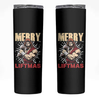 Jesus Gym Christmas Skinny Tumbler Merry Liftmas Xmas - Wonder Print Shop