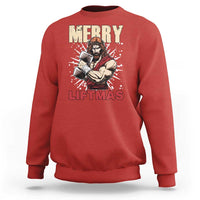 Jesus Gym Christmas Sweatshirt Merry Liftmas Xmas - Wonder Print Shop