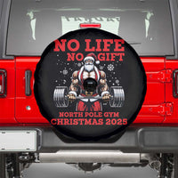 Santa Gym Christmas Spare Tire Cover Lifting Swole Santa Ugly Xmas - Wonder Print Shop