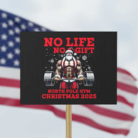 Santa Gym Christmas Protest Sign Lifting Swole Santa Ugly Xmas - Wonder Print Shop