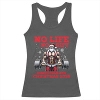 Santa Gym Christmas Racerback Tank Top Lifting Swole Santa Ugly Xmas - Wonder Print Shop