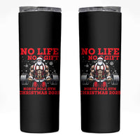 Santa Gym Christmas Skinny Tumbler Lifting Swole Santa Ugly Xmas - Wonder Print Shop