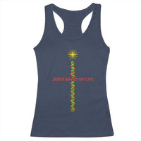 Jesus Christian Christmas Racerback Tank Top Religious Cross Bible Verse Inspirational - Wonder Print Shop