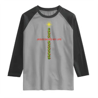 Jesus Christian Christmas Raglan Shirt Religious Cross Bible Verse Inspirational - Wonder Print Shop