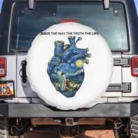 Jesus Christian Starry Night Spare Tire Cover The Way The Truth The Life - Wonder Print Shop