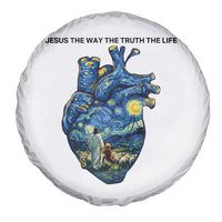 Jesus Christian Starry Night Spare Tire Cover The Way The Truth The Life - Wonder Print Shop
