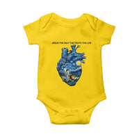 Jesus Christian Starry Night Baby Onesie The Way The Truth The Life - Wonder Print Shop
