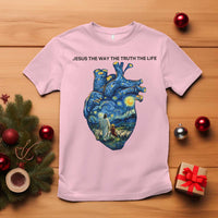 Jesus Christian Starry Night T Shirt The Way The Truth The Life - Wonder Print Shop