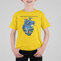 Jesus Christian Starry Night T Shirt For Kid The Way The Truth The Life - Wonder Print Shop