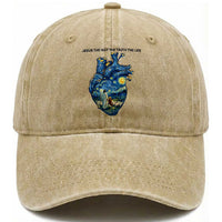 Jesus Christian Starry Night Washed Cotton Baseball Cap The Way The Truth The Life