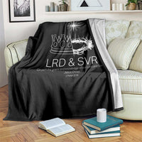 Jesus Christian Throw Blanket Crown Thorn Monochrome LRD SVR Symbolic Religious - Wonder Print Shop