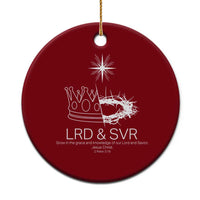 Jesus Christian Ceramic Ornament Crown Thorn Monochrome LRD SVR Symbolic Religious - Wonder Print Shop