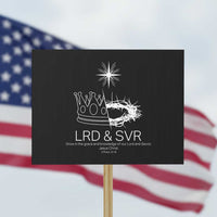 Jesus Christian Protest Sign Crown Thorn Monochrome LRD SVR Symbolic Religious - Wonder Print Shop