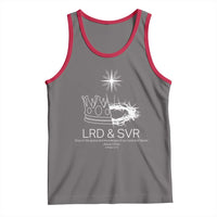 Jesus Christian Tank Top Crown Thorn Monochrome LRD SVR Symbolic Religious - Wonder Print Shop
