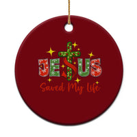 Jesus Christian Xmas Ceramic Ornament Religious Cross Bible Verse - Wonder Print Shop