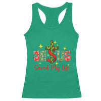 Jesus Christian Christmas Racerback Tank Top Religious Cross Bible Verse - Wonder Print Shop