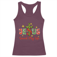 Jesus Christian Christmas Racerback Tank Top Religious Cross Bible Verse - Wonder Print Shop