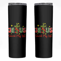 Jesus Christian Christmas Skinny Tumbler Religious Cross Bible Verse - Wonder Print Shop