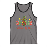 Jesus Christian Christmas Tank Top Religious Cross Bible Verse - Wonder Print Shop