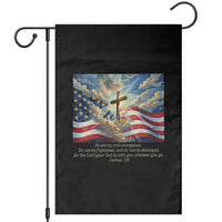 Jesus Christian Garden Flag American Flag Religious Cross Bible Verse Faith Inspirational - Wonder Print Shop