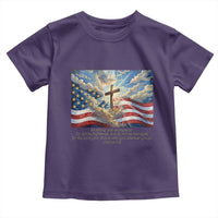 Jesus Christian Toddler T Shirt American Flag Religious Cross Bible Verse Faith Inspirational - Wonder Print Shop