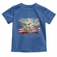 Jesus Christian Toddler T Shirt American Flag Religious Cross Bible Verse Faith Inspirational - Wonder Print Shop