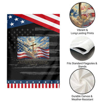 Jesus Christian Garden Flag American Flag Religious Cross Bible Verse Faith Inspirational
