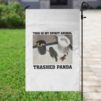 Trashed Panda Garden Flag My Spirit Animal Funny Drunk Raccoon Meme - Wonder Print Shop