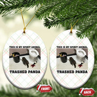 Trashed Panda Ceramic Ornament My Spirit Animal Funny Drunk Raccoon Meme - Wonder Print Shop