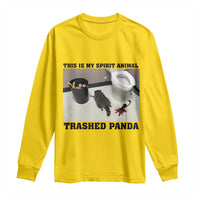 Trashed Panda Long Sleeve Shirt My Spirit Animal Funny Drunk Raccoon Meme - Wonder Print Shop